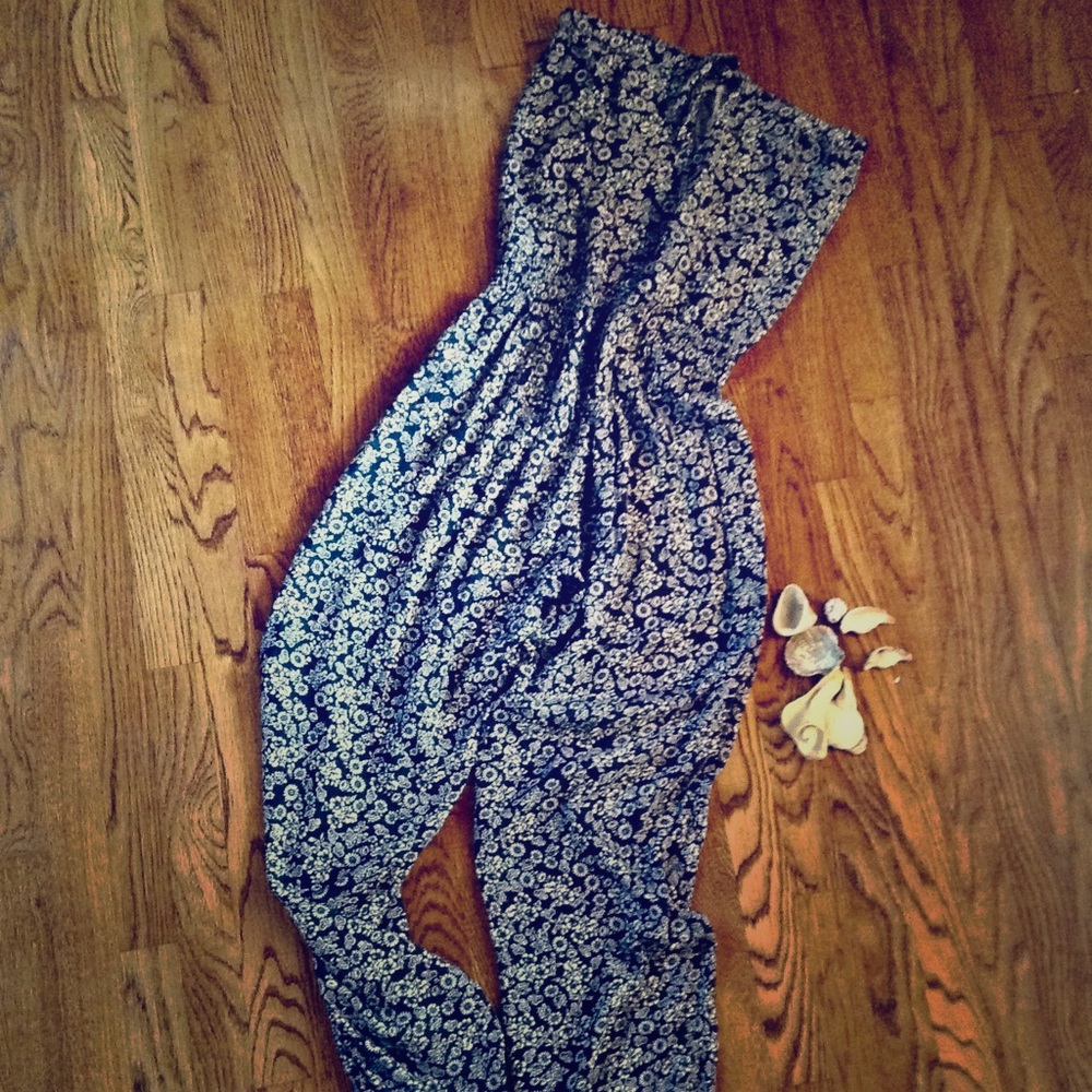 Abercrombie & Fitch strapless jumpsuit.